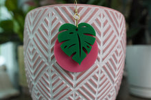 Load image into Gallery viewer, Monstera Acrylic Earrings