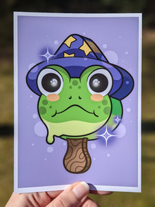 5x7" Frog Wizard