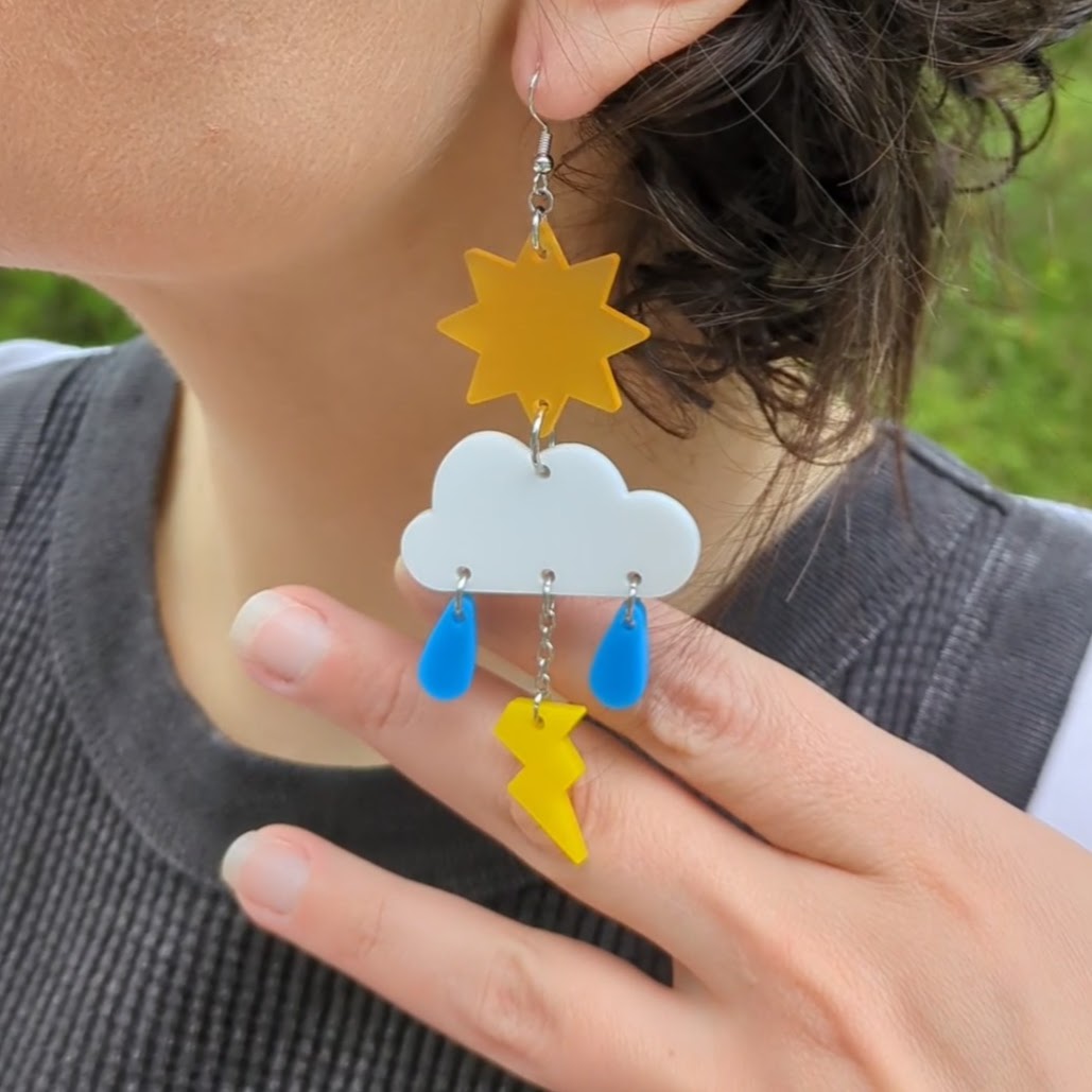 White Cloud Earrings