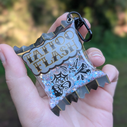 Tattoo Flash Candy Keychain