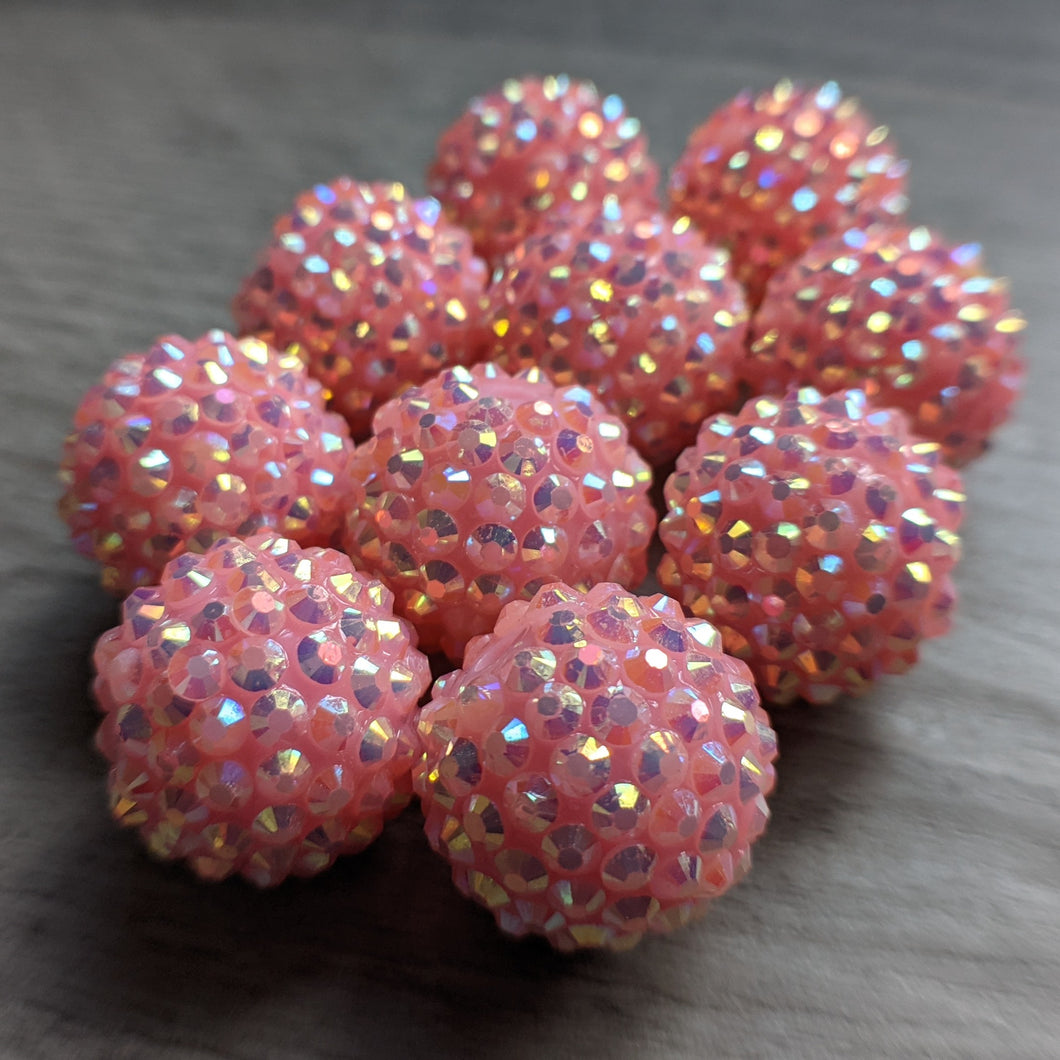 20mm Large Pink Beads