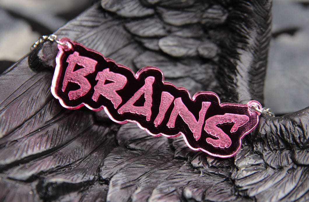 Brains Acrylic Necklace