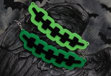 Load image into Gallery viewer, Frankenstein&#39;s Stitches Acrylic Necklace