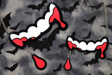 Load image into Gallery viewer, Bloody Fangs Acrylic Necklace