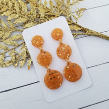 Load image into Gallery viewer, Golden Snowman Earrings