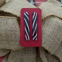 Load image into Gallery viewer, Christmas Peppermint Stick Studs
