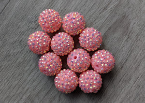 20mm Large Pink Beads