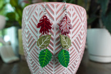 Load image into Gallery viewer, Fall Leaves Acrylic Earrings
