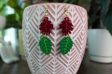 Load image into Gallery viewer, Fall Leaves Acrylic Earrings