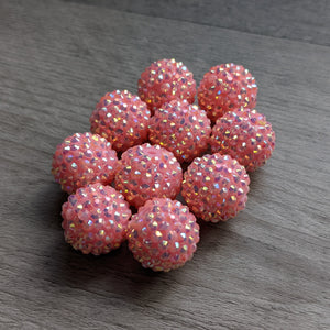 20mm Large Pink Beads